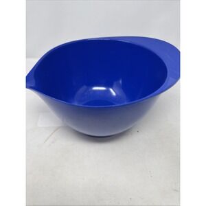 Vintage William- Sonoma 4 quarts Spouted Mixing Bowl, Blue - Pancakes!!